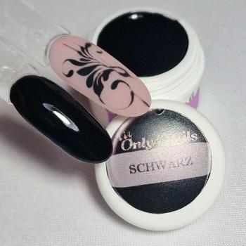 Preview: Farbgel Schwarz 5ml für deine Fingernägeln